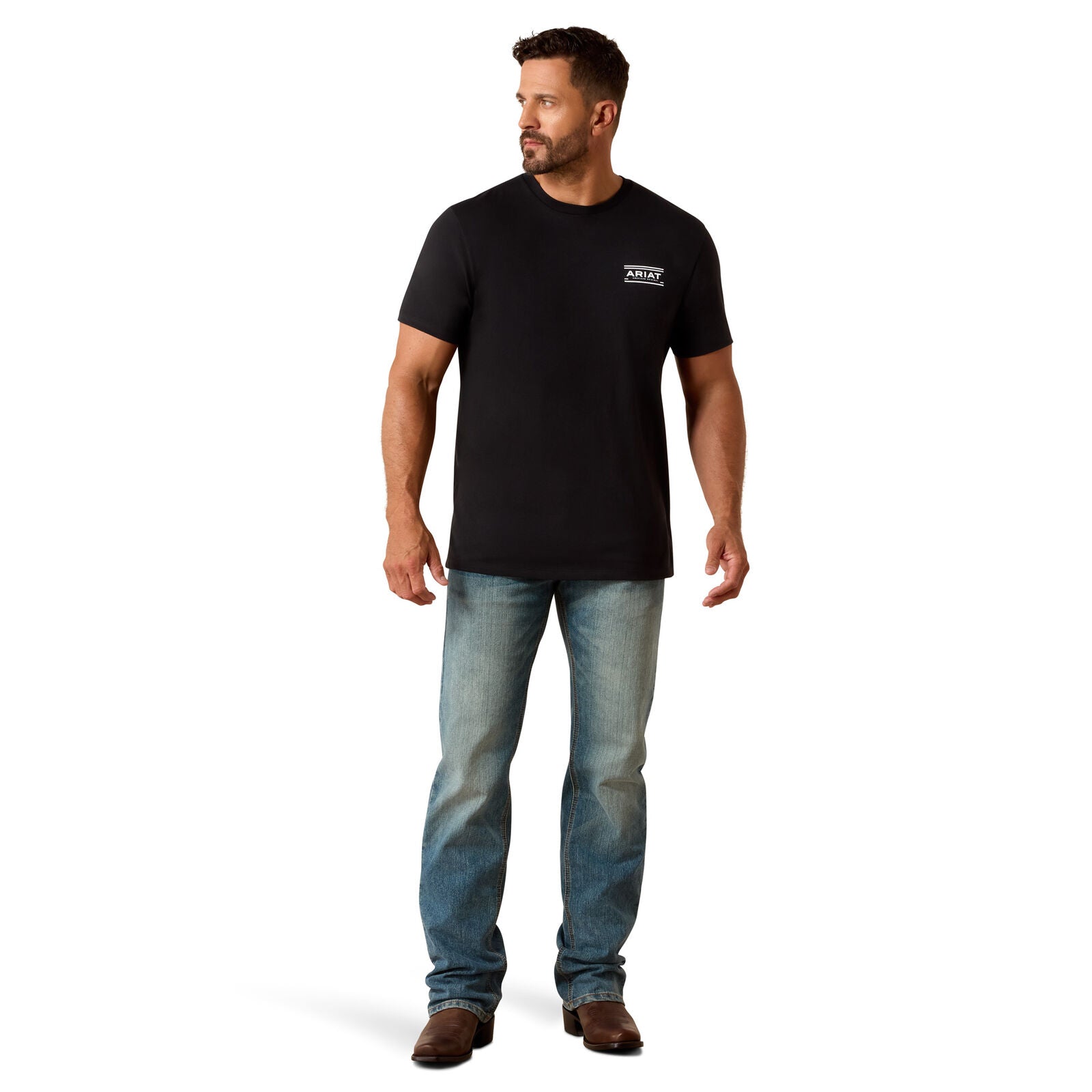 Ariat Mens Canyon Aztec Shield S/S Tee (10054353) Black