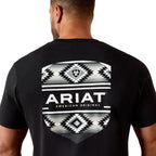 Ariat Mens Canyon Aztec Shield S/S Tee (10054353) Black