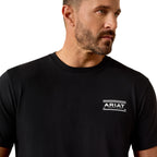 Ariat Mens Canyon Aztec Shield S/S Tee (10054353) Black