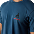 Ariat Mens Flag Bronco S/S Tee (10071192) Key Largo
