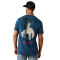 Ariat Mens Flag Bronco S/S Tee (10071192) Key Largo