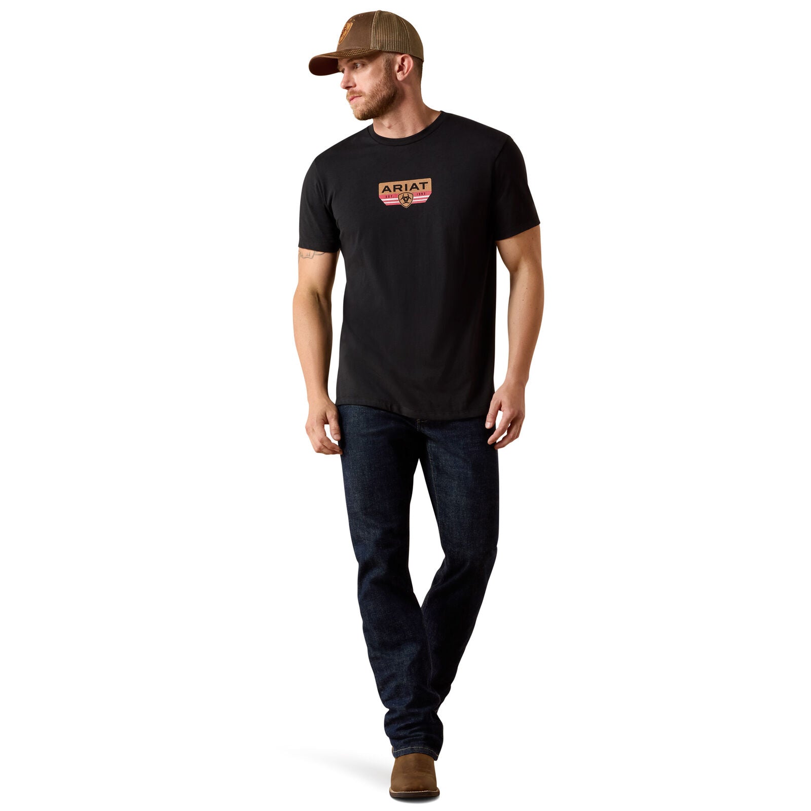 Ariat Mens Highland Sundowner S/S Tee (10071187) Black