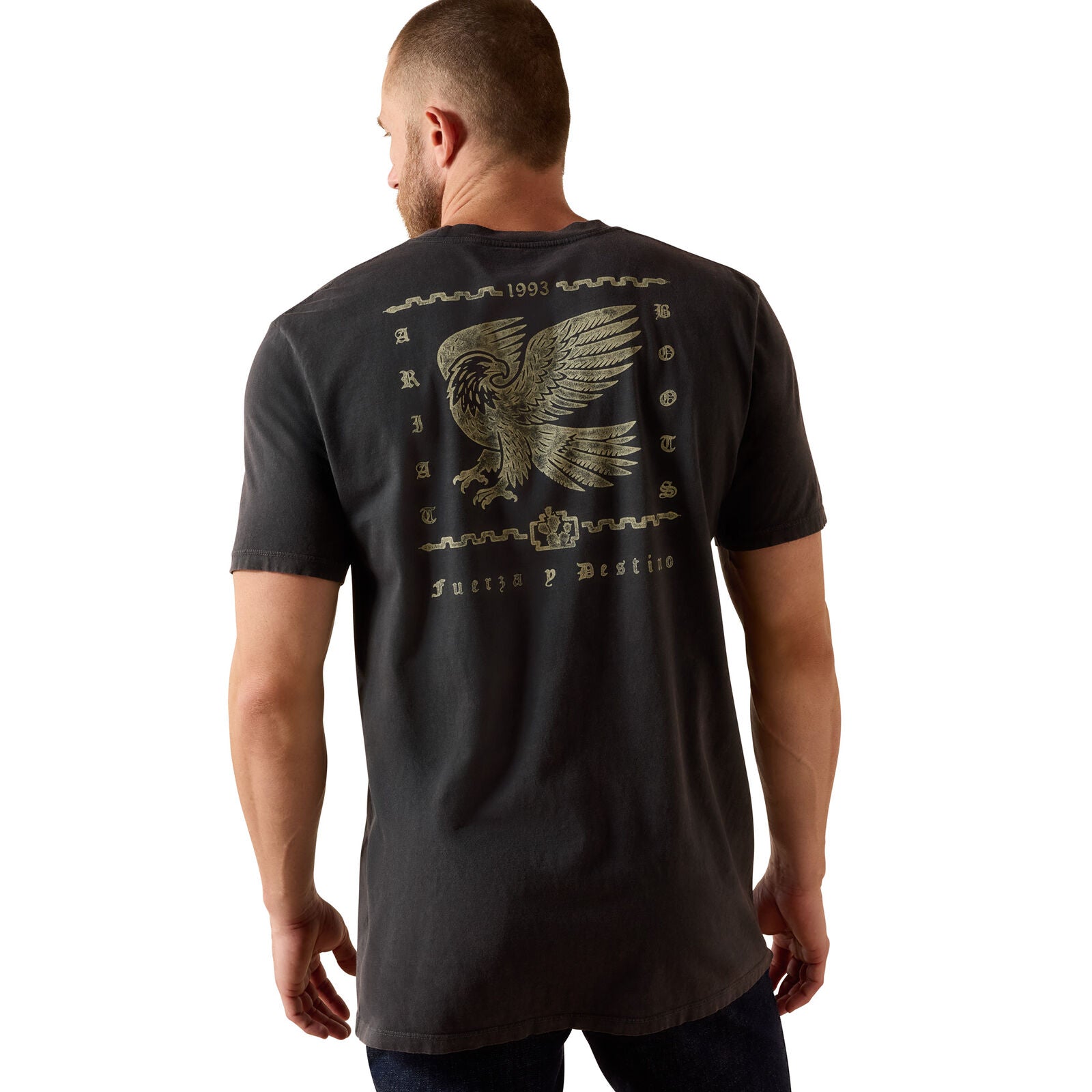 Ariat Mens Fuerza Y Destino S/S Tee (10071189) Vintage Black