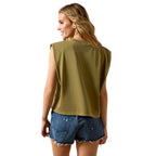 Ariat Womens Authentic Wear Muscle Tank (10071667) Faded Army