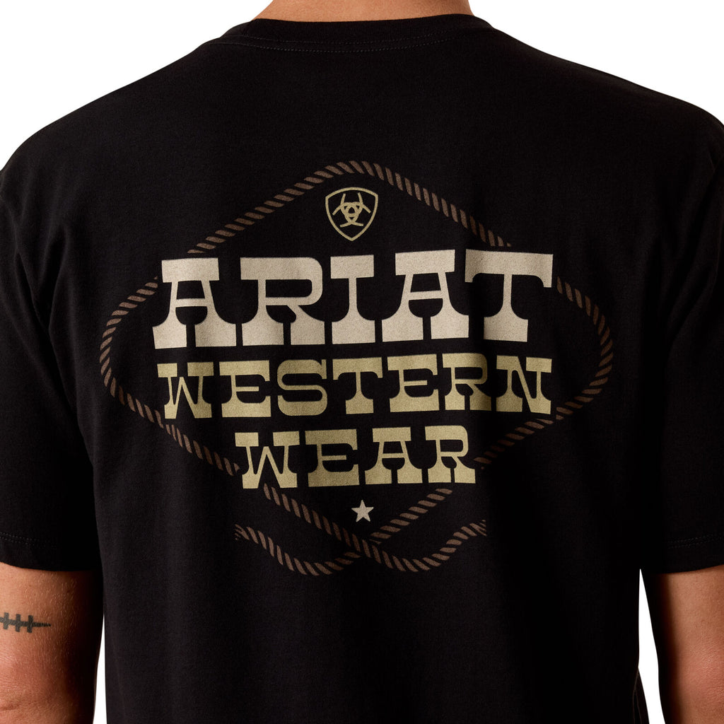 Ariat Mens Country And Western Lockup S/S Tee (10073418) Black