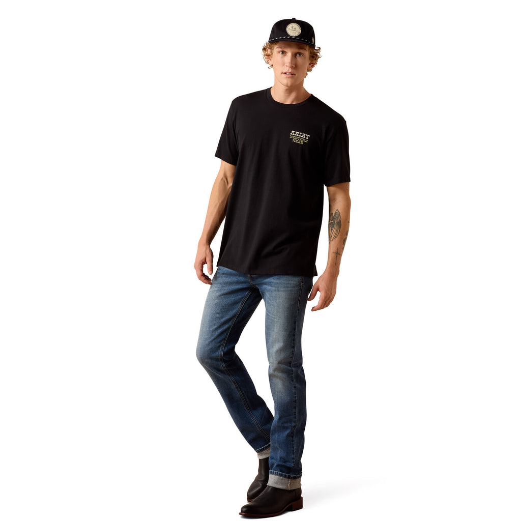 Ariat Mens Country And Western Lockup S/S Tee (10073418) Black