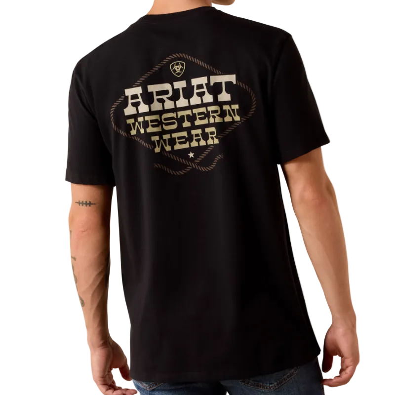 Ariat Mens Country And Western Lockup S/S Tee (10073418) Black