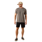 Ariat Mens Desert Badge Tradition S/S Tee (10073415) Smoked Pearl