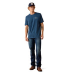 Ariat Mens Drop Down Eagle S/S Tee (10073417) Key Largo