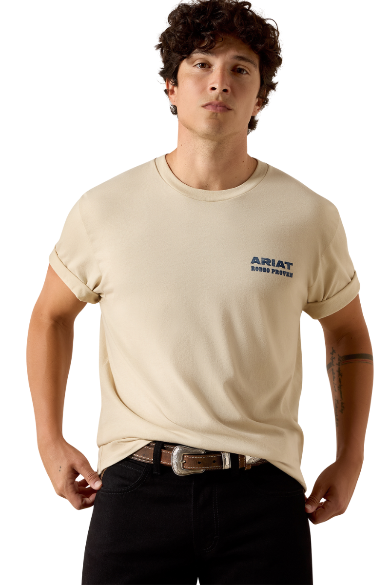 Ariat Mens Proven Stamp S/S Tee Natural (10073416) Natural