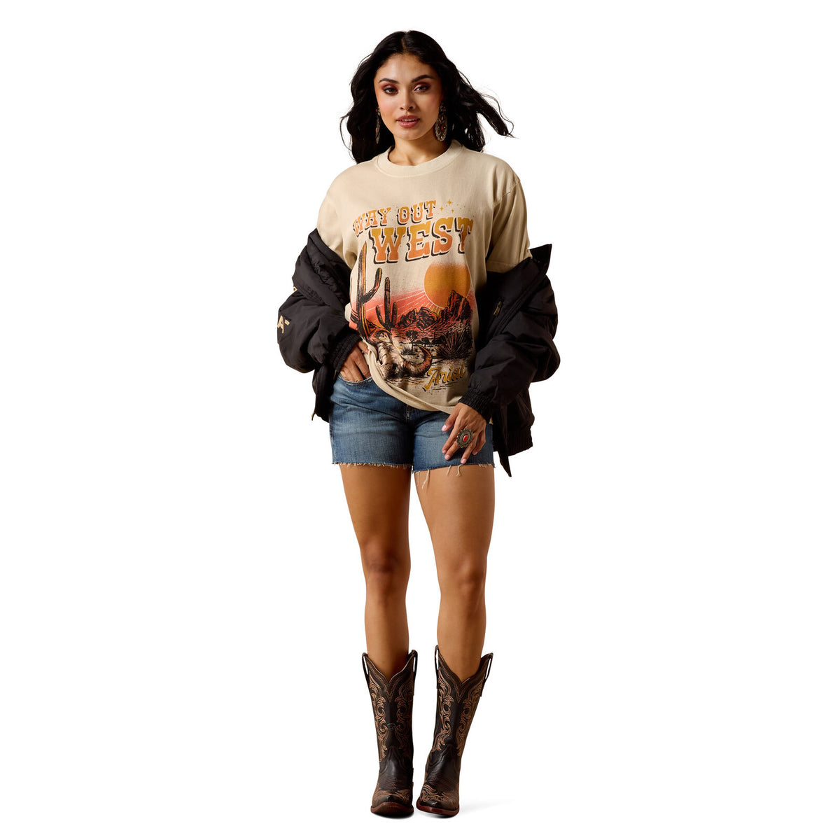 Ariat Womens Desert Sun S/S Tee (10078379) French Oak