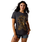 Ariat Womens Tombstone S/S Tee (10078386) Smoke