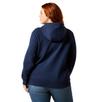 Ariat Womens Emblem Hoodie (10065959) Dress Blues
