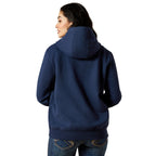 Ariat Womens Emblem Hoodie (10065959) Dress Blues