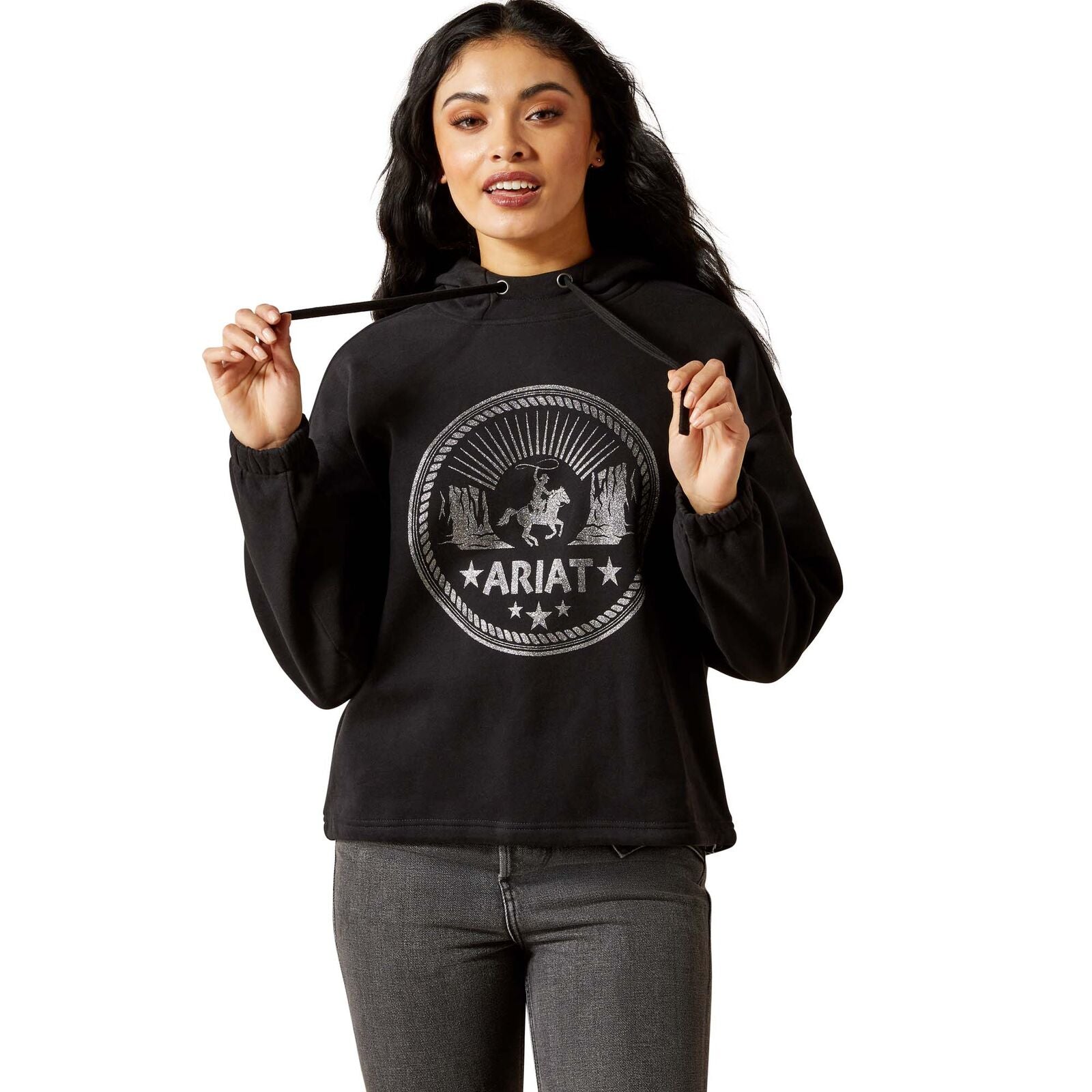 Ariat Womens Essential Hoodie (10065938) Black