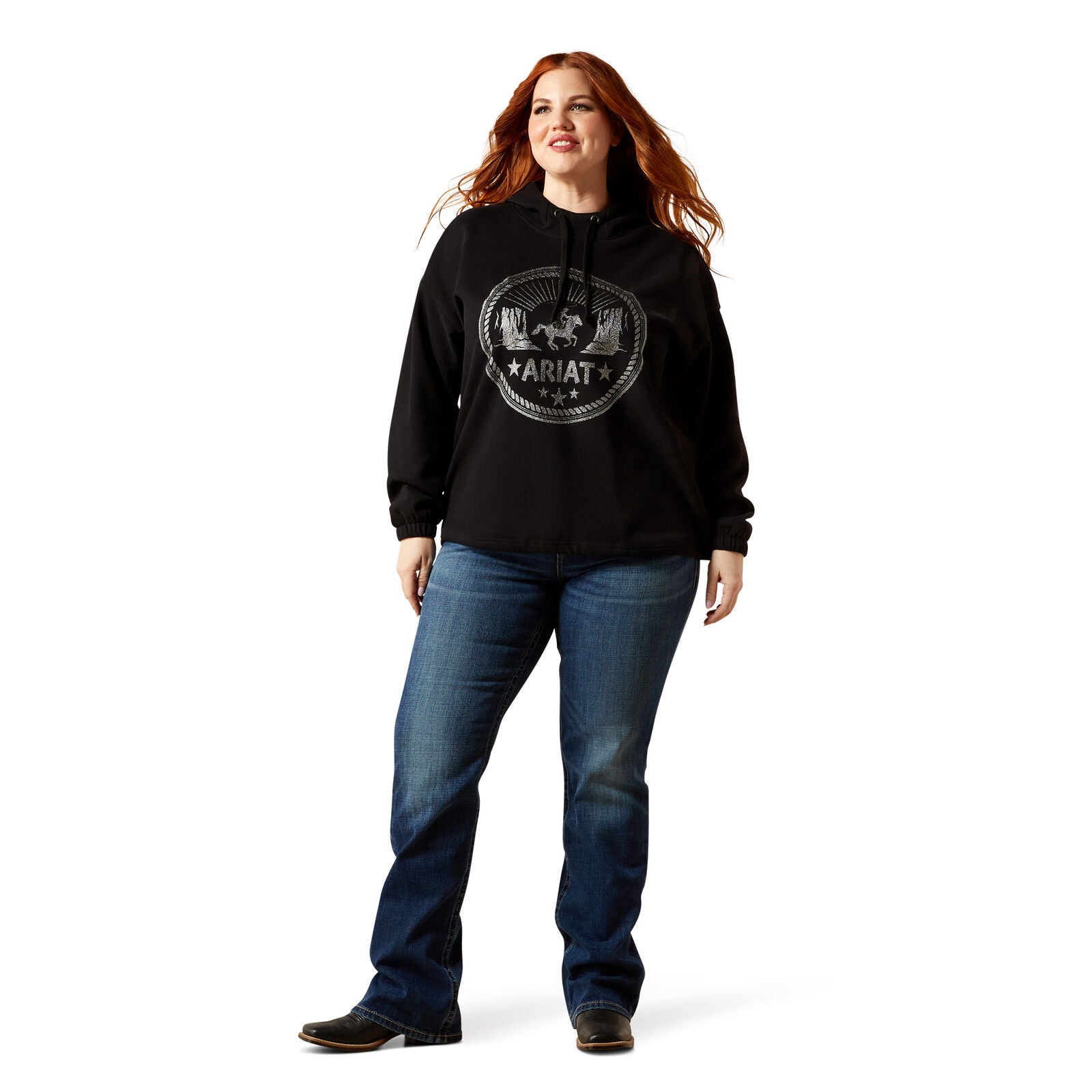 Ariat Womens Essential Hoodie (10065938) Black
