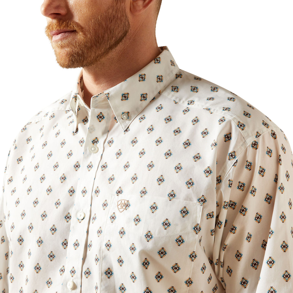 Ariat Mens Thell L/S Shirt (10065769) White