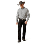 Ariat Mens Team Pablo L/S Shirt (10065815) White/Black
