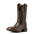 Ariat Mens Sport Latigo Wide Square Toe Western Boots (10074167) Croc Print/Bitter Chocolate