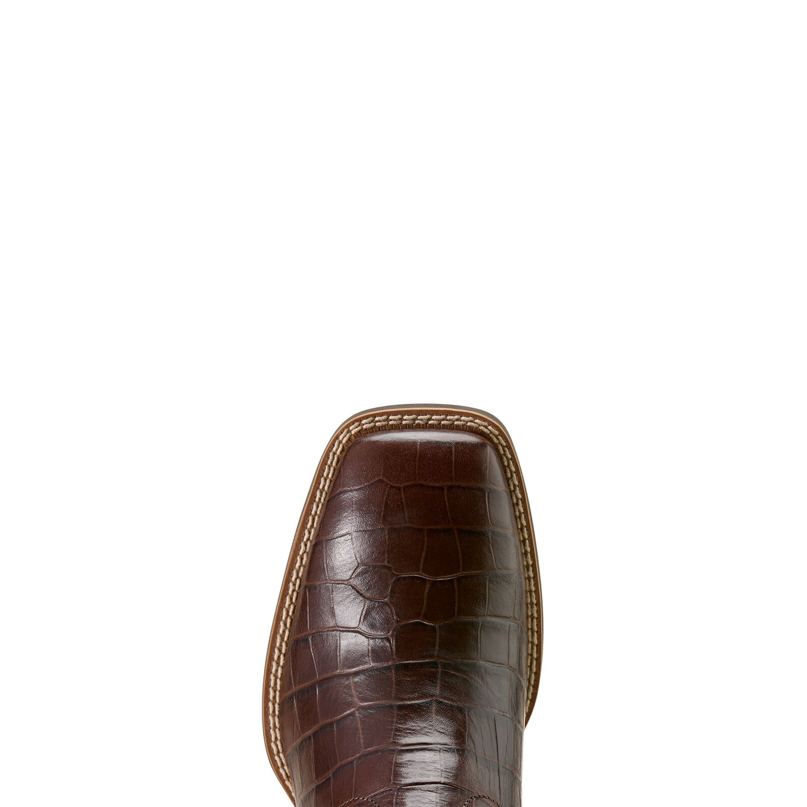 Ariat Mens Sport Latigo Wide Square Toe Western Boots (10074167) Croc Print/Bitter Chocolate