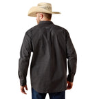 Ariat Mens Pro Series Triston Classic Fit L/S Shirt (10071038) Black Plaid