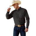 Ariat Mens Pro Series Triston Classic Fit L/S Shirt (10071038) Black Plaid