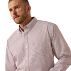 Ariat Mens Tiernan Classic Fit L/S Shirt (10071609) White Geo Print