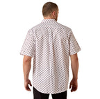 Ariat Mens Tadeo Classic Fit S/S Shirt (10071735) White Southwest Print