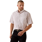 Ariat Mens Tadeo Classic Fit S/S Shirt (10071735) White Southwest Print