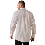 Ariat Mens Wrinkle Free Landry Classic Fit L/S Shirt (10071748) White Geo Print