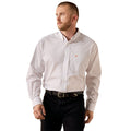 Ariat Mens Wrinkle Free Landry Classic Fit L/S Shirt (10071748) White Geo Print