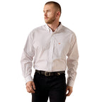Ariat Mens Wrinkle Free Landry Classic Fit L/S Shirt (10071748) White Geo Print