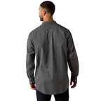 Ariat Mens Wrinkle Free Lucien Classic Fit L/S Shirt (10071747) Black Leaf Print
