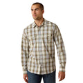 Ariat Mens Retro Holt Fitted Snap L/S Shirt (10071643) Four Leaf Clover Plaid