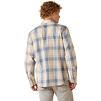 Ariat Mens Retro Horace Fitted Snap L/S Shirt (10071619) Sandshell Plaid