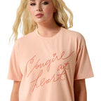 Ariat Womens Cowgirl At Heart S/S Tee Tropical Peach (10071111) Tropical Peach