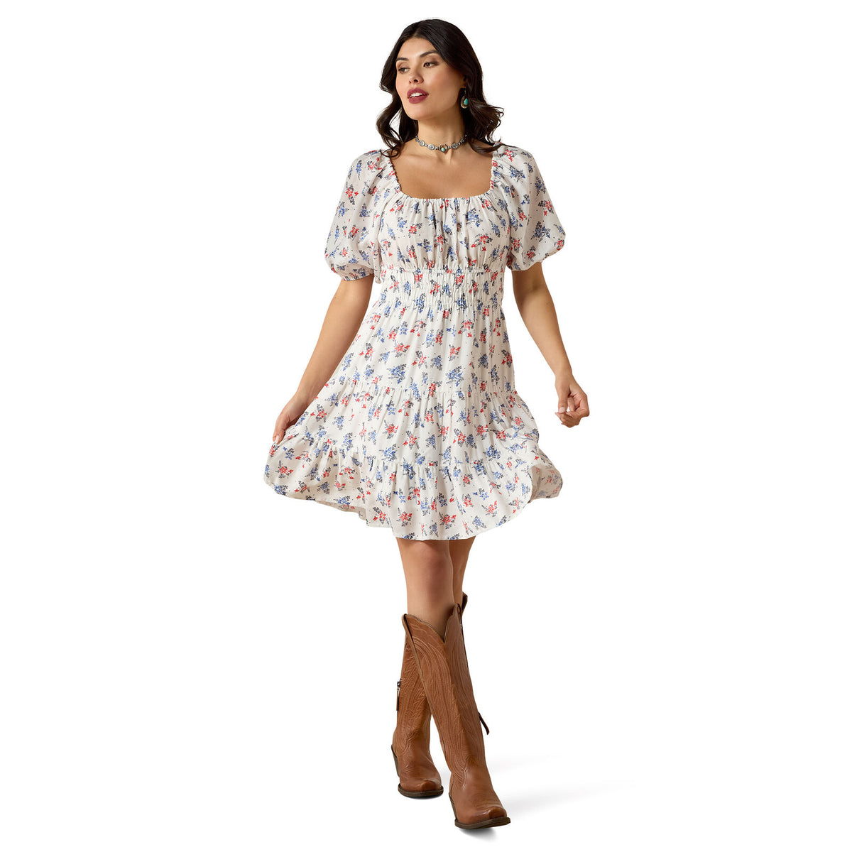 Ariat Womens Juliet Dress (10071133) Floral Print