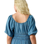 Ariat Womens Juliet Dress (10071132) Light Wash Indigo