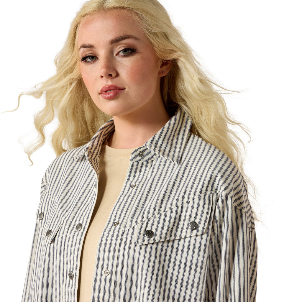Ariat Womens Charleston L/S Shirt (10071638) Twill Stripe