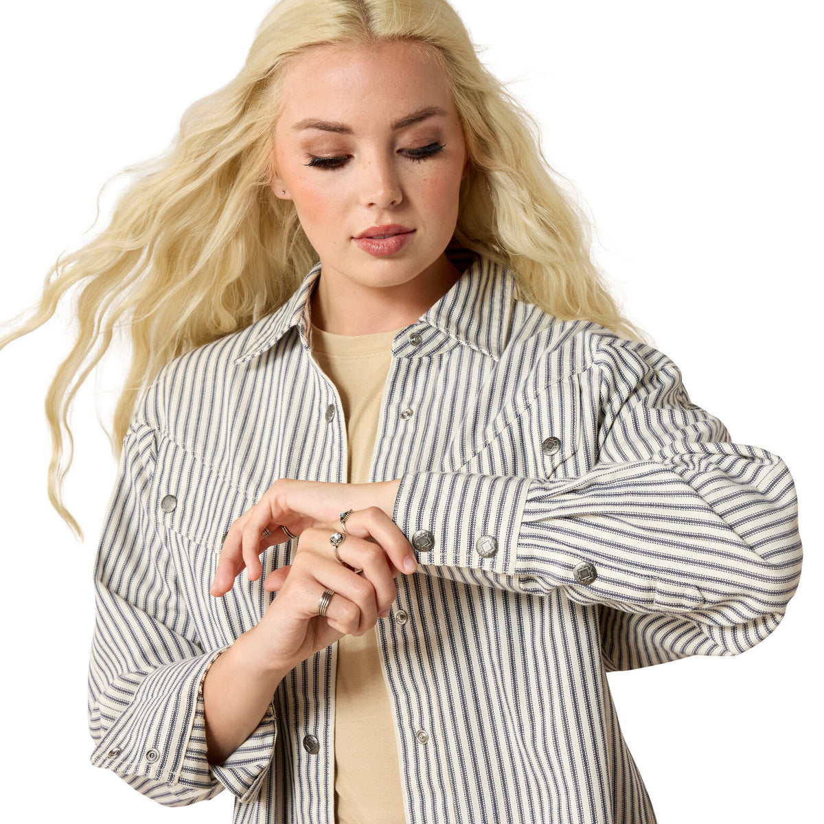 Ariat Womens Charleston L/S Shirt (10071638) Twill Stripe