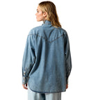 Ariat Womens Charleston L/S Shirt (10071637) Indigo Wash