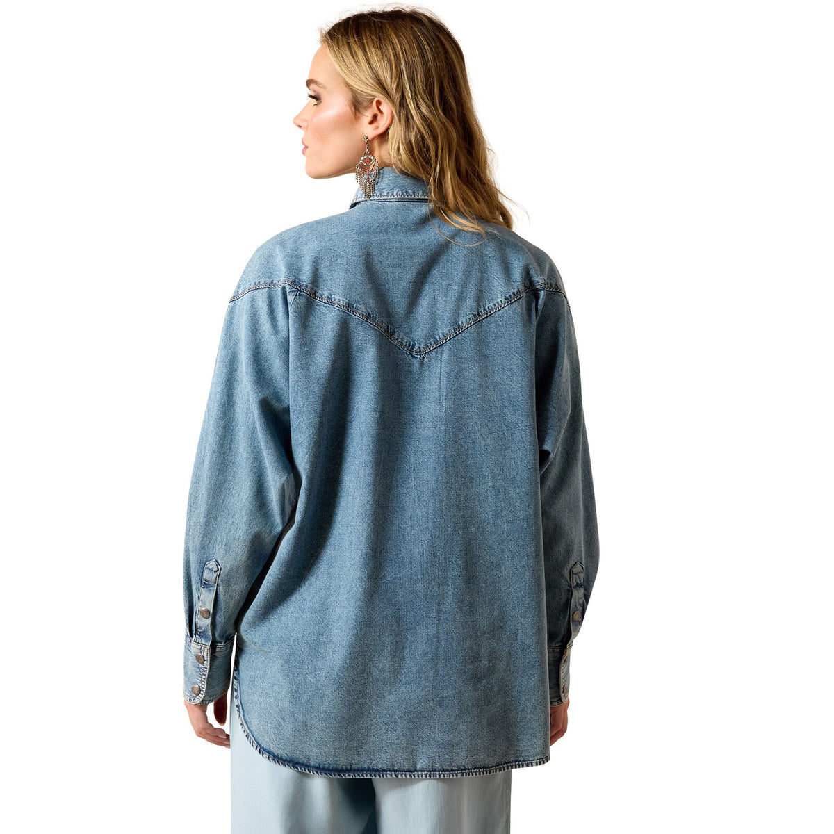 Ariat Womens Charleston L/S Shirt (10071637) Indigo Wash