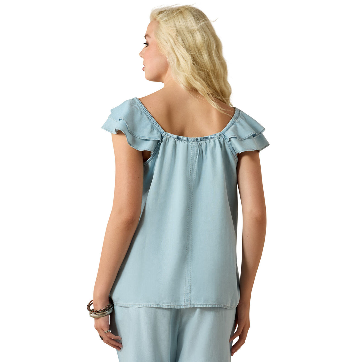 Ariat Womens Lynn Sleeveless Top (10071135) Indigo Wash