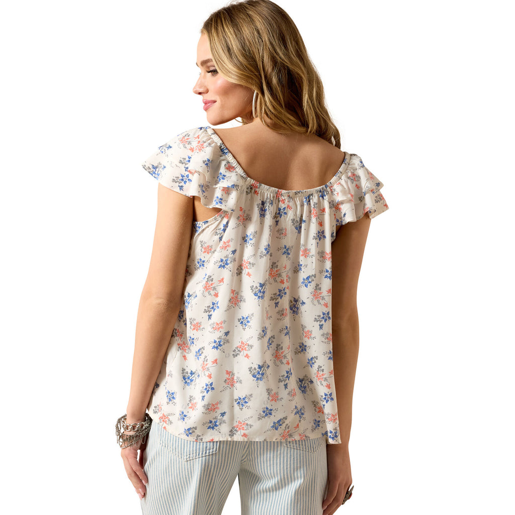 Ariat Womens Lynn Sleeveless Top (10071134) Floral Print