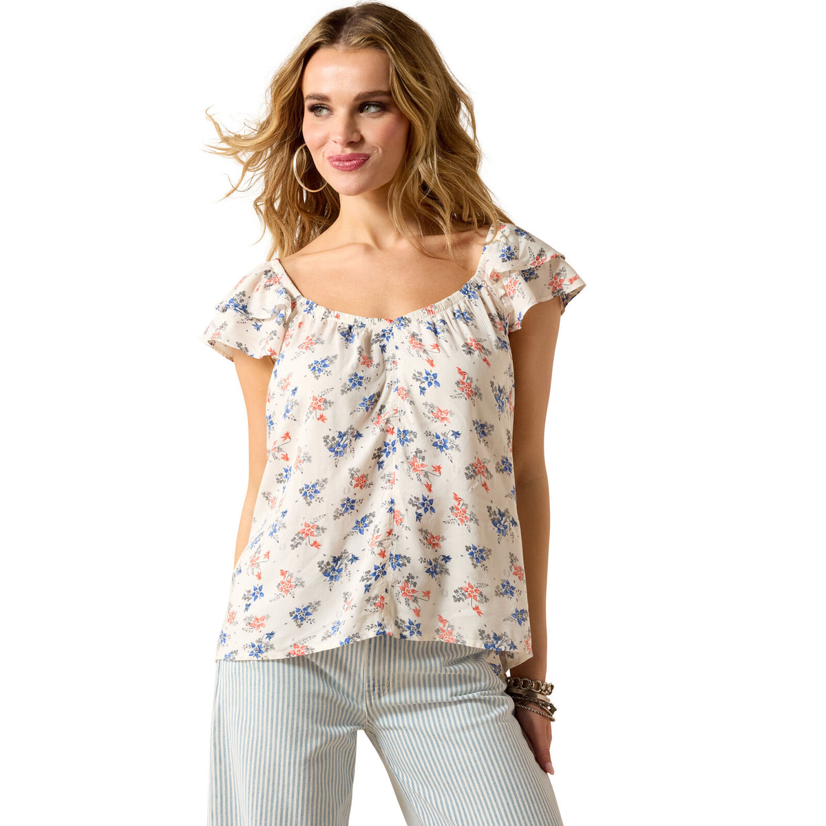 Ariat Womens Lynn Sleeveless Top (10071134) Floral Print