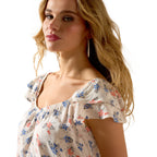 Ariat Womens Lynn Sleeveless Top (10071134) Floral Print