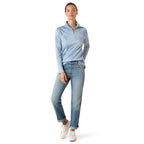 Ariat Womens Sunstopper 3.0 1/4 Zip L/S Base Layer Shirt (10071452) St. Tropez Mirage Print
