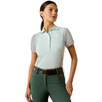 Ariat Womens Taryn S/S Polo (10071767) Starlight/Heather Grey