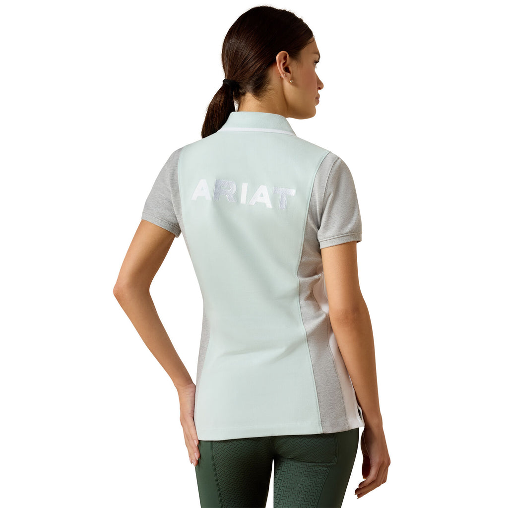 Ariat Womens Taryn S/S Polo (10071767) Starlight/Heather Grey