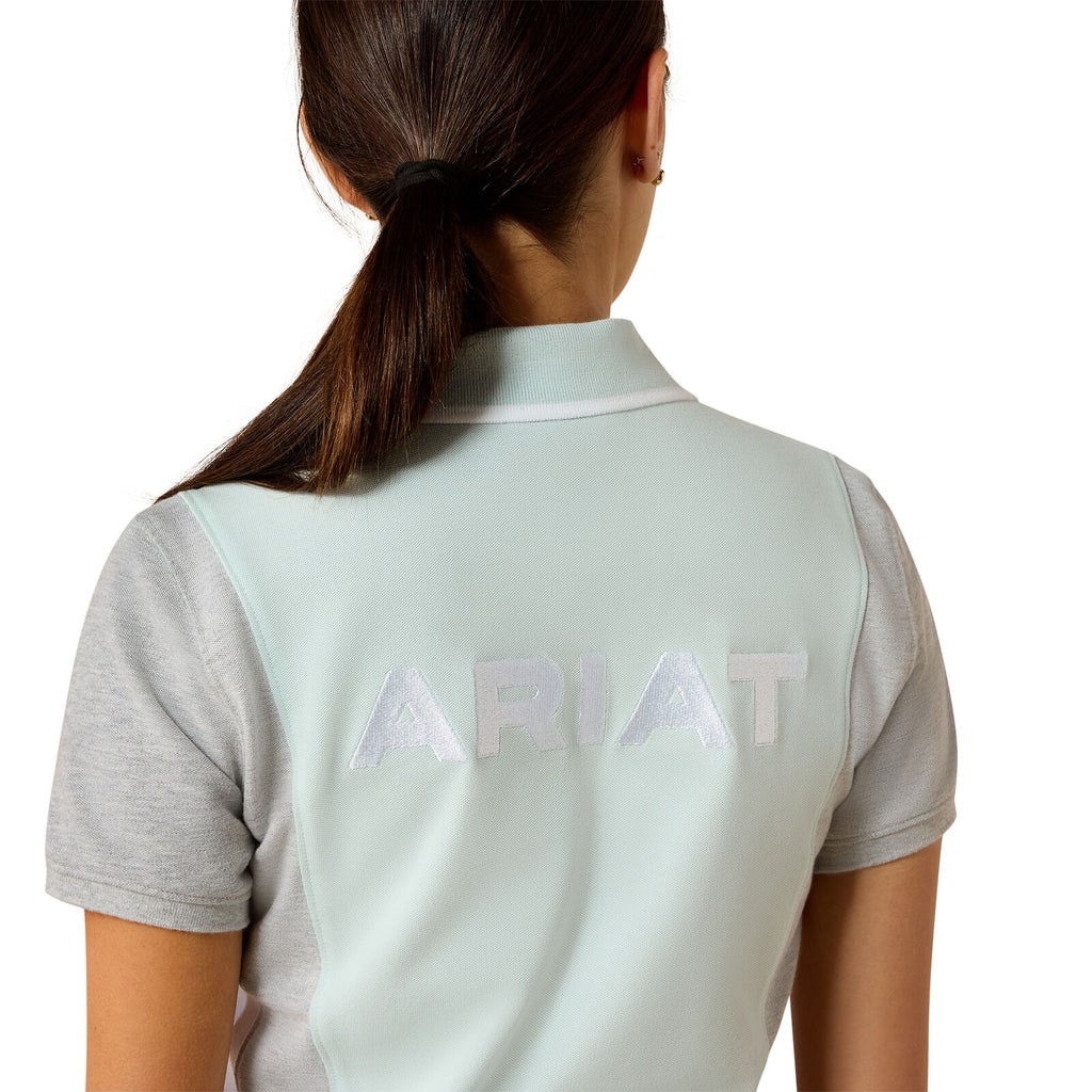 Ariat Womens Taryn S/S Polo (10071767) Starlight/Heather Grey